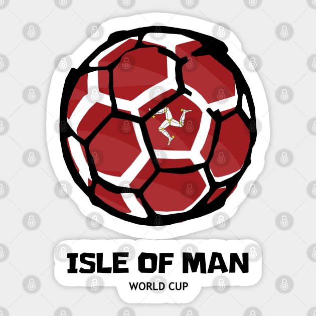 Isle of Man Football Country Flag Sticker by KewaleeTee